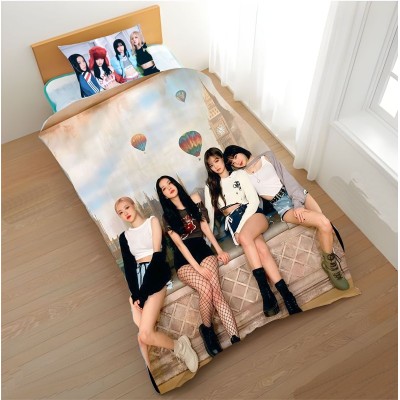 Colcha Cobre Cama K-Pop Black Pink 01